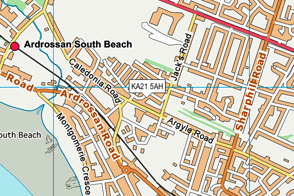 KA21 5AH map - OS VectorMap District (Ordnance Survey) KA21 5AH map - OS VectorMap District (Ordnance Survey)