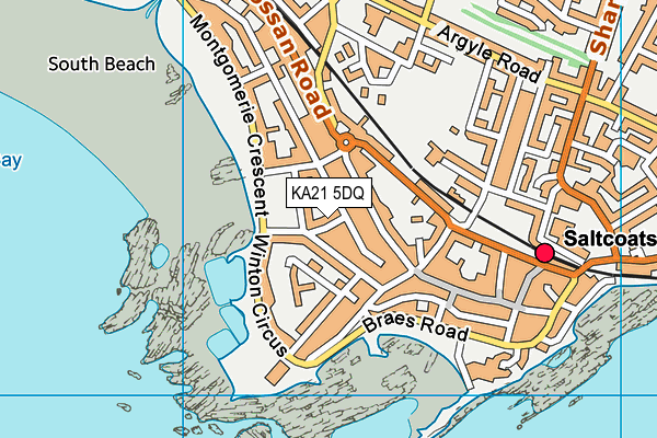 KA21 5DQ map - OS VectorMap District (Ordnance Survey) KA21 5DQ map - OS VectorMap District (Ordnance Survey)