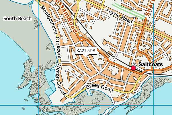 KA21 5DS map - OS VectorMap District (Ordnance Survey) KA21 5DS map - OS VectorMap District (Ordnance Survey)