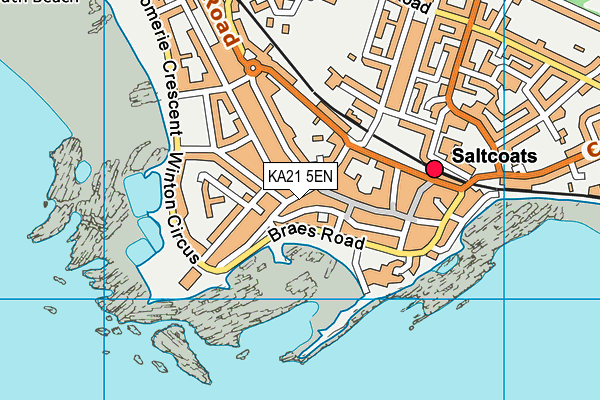 KA21 5EN map - OS VectorMap District (Ordnance Survey) KA21 5EN map - OS VectorMap District (Ordnance Survey)