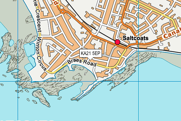 KA21 5EP map - OS VectorMap District (Ordnance Survey) KA21 5EP map - OS VectorMap District (Ordnance Survey)