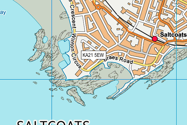 KA21 5EW map - OS VectorMap District (Ordnance Survey) KA21 5EW map - OS VectorMap District (Ordnance Survey)