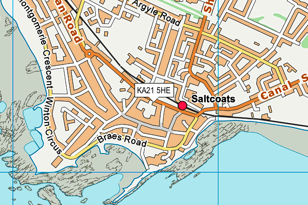 KA21 5HE map - OS VectorMap District (Ordnance Survey) KA21 5HE map - OS VectorMap District (Ordnance Survey)