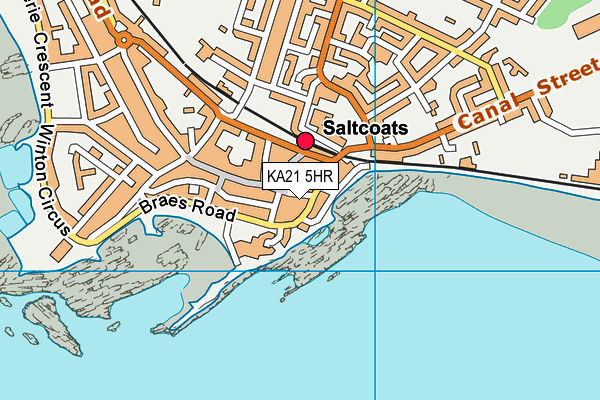 KA21 5HR map - OS VectorMap District (Ordnance Survey) KA21 5HR map - OS VectorMap District (Ordnance Survey)