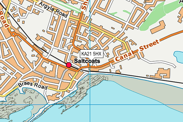 KA21 5HX map - OS VectorMap District (Ordnance Survey) KA21 5HX map - OS VectorMap District (Ordnance Survey)