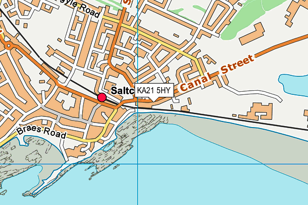 KA21 5HY map - OS VectorMap District (Ordnance Survey) KA21 5HY map - OS VectorMap District (Ordnance Survey)