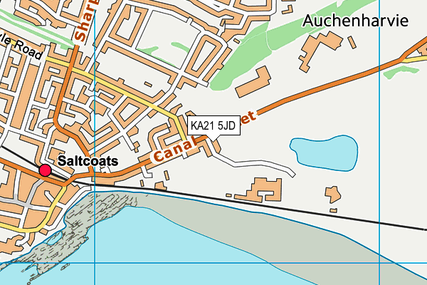 KA21 5JD map - OS VectorMap District (Ordnance Survey) KA21 5JD map - OS VectorMap District (Ordnance Survey)