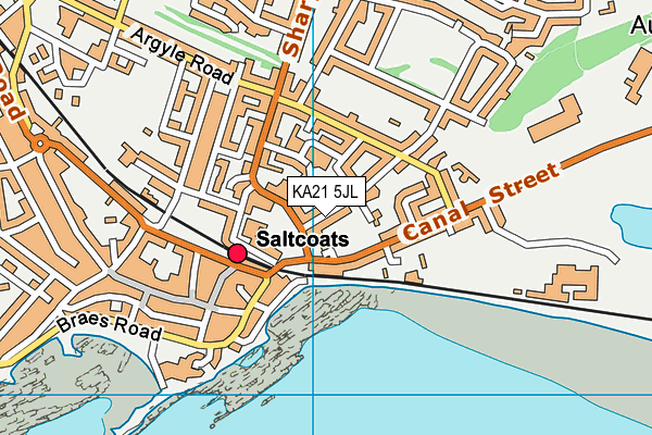KA21 5JL map - OS VectorMap District (Ordnance Survey) KA21 5JL map - OS VectorMap District (Ordnance Survey)