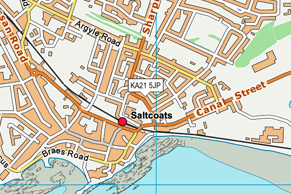 KA21 5JP map - OS VectorMap District (Ordnance Survey) KA21 5JP map - OS VectorMap District (Ordnance Survey)