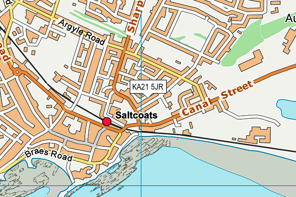 KA21 5JR map - OS VectorMap District (Ordnance Survey) KA21 5JR map - OS VectorMap District (Ordnance Survey)