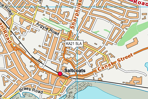 KA21 5LA map - OS VectorMap District (Ordnance Survey) KA21 5LA map - OS VectorMap District (Ordnance Survey)