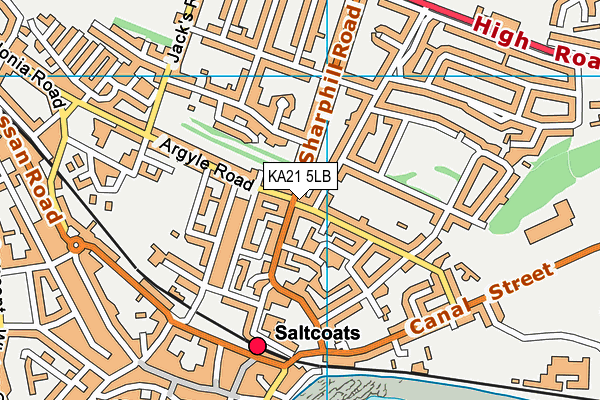 KA21 5LB map - OS VectorMap District (Ordnance Survey) KA21 5LB map - OS VectorMap District (Ordnance Survey)