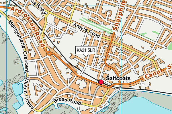KA21 5LR map - OS VectorMap District (Ordnance Survey) KA21 5LR map - OS VectorMap District (Ordnance Survey)