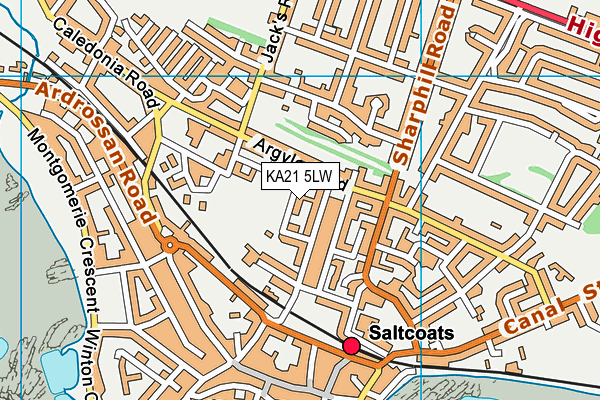 KA21 5LW map - OS VectorMap District (Ordnance Survey) KA21 5LW map - OS VectorMap District (Ordnance Survey)