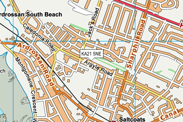 KA21 5NE map - OS VectorMap District (Ordnance Survey) KA21 5NE map - OS VectorMap District (Ordnance Survey)