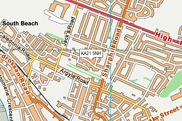 KA21 5NH map - OS VectorMap District (Ordnance Survey) KA21 5NH map - OS VectorMap District (Ordnance Survey)