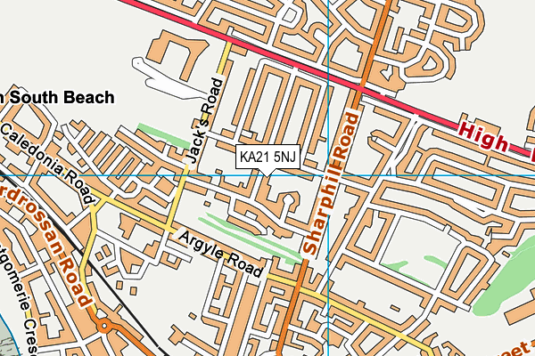 KA21 5NJ map - OS VectorMap District (Ordnance Survey) KA21 5NJ map - OS VectorMap District (Ordnance Survey)
