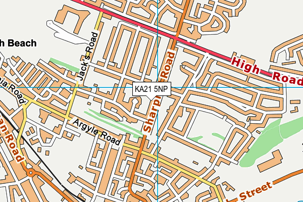 KA21 5NP map - OS VectorMap District (Ordnance Survey) KA21 5NP map - OS VectorMap District (Ordnance Survey)