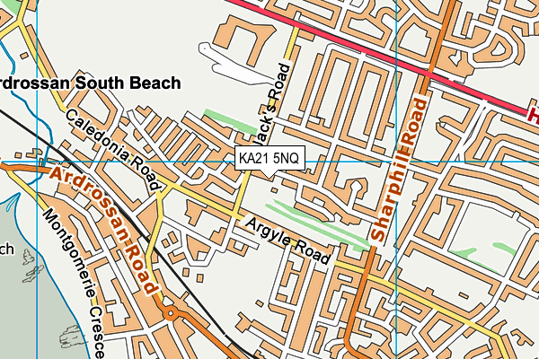 KA21 5NQ map - OS VectorMap District (Ordnance Survey) KA21 5NQ map - OS VectorMap District (Ordnance Survey)