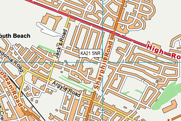 KA21 5NR map - OS VectorMap District (Ordnance Survey) KA21 5NR map - OS VectorMap District (Ordnance Survey)