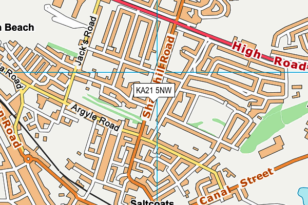 KA21 5NW map - OS VectorMap District (Ordnance Survey) KA21 5NW map - OS VectorMap District (Ordnance Survey)
