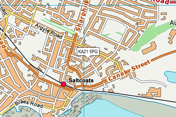 KA21 5PG map - OS VectorMap District (Ordnance Survey) KA21 5PG map - OS VectorMap District (Ordnance Survey)