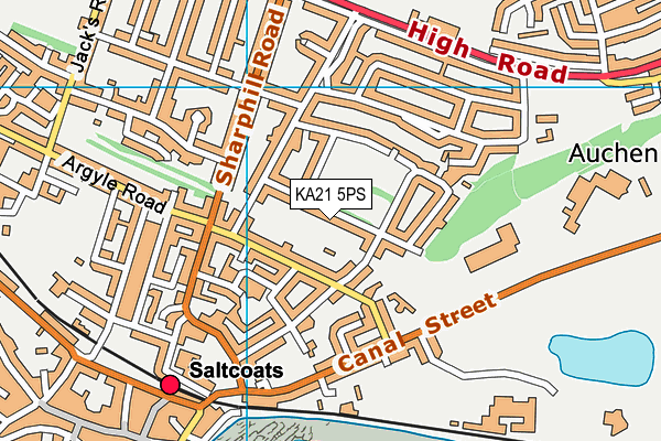 KA21 5PS map - OS VectorMap District (Ordnance Survey) KA21 5PS map - OS VectorMap District (Ordnance Survey)