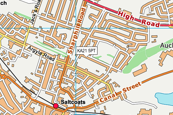 KA21 5PT map - OS VectorMap District (Ordnance Survey) KA21 5PT map - OS VectorMap District (Ordnance Survey)
