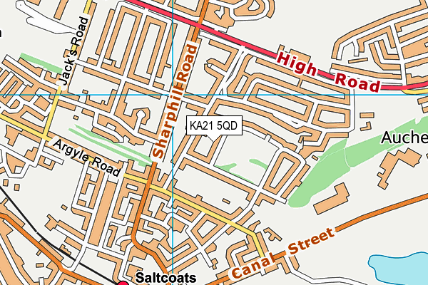 KA21 5QD map - OS VectorMap District (Ordnance Survey) KA21 5QD map - OS VectorMap District (Ordnance Survey)