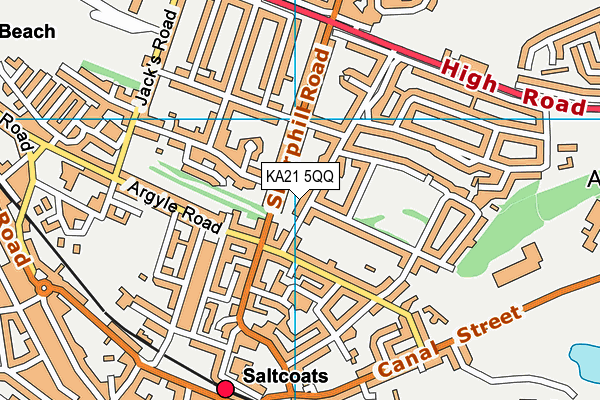 KA21 5QQ map - OS VectorMap District (Ordnance Survey) KA21 5QQ map - OS VectorMap District (Ordnance Survey)