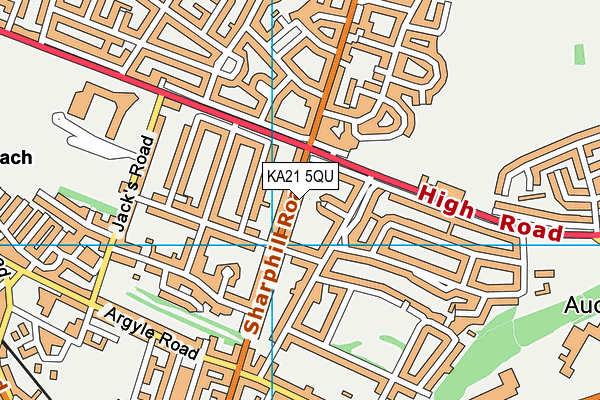 KA21 5QU map - OS VectorMap District (Ordnance Survey) KA21 5QU map - OS VectorMap District (Ordnance Survey)