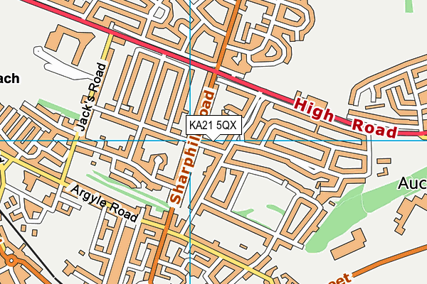 KA21 5QX map - OS VectorMap District (Ordnance Survey) KA21 5QX map - OS VectorMap District (Ordnance Survey)