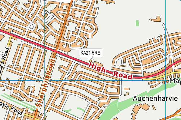 KA21 5RE map - OS VectorMap District (Ordnance Survey) KA21 5RE map - OS VectorMap District (Ordnance Survey)