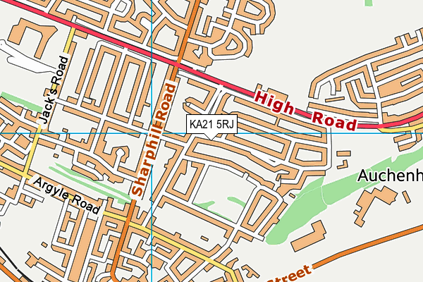 KA21 5RJ map - OS VectorMap District (Ordnance Survey) KA21 5RJ map - OS VectorMap District (Ordnance Survey)