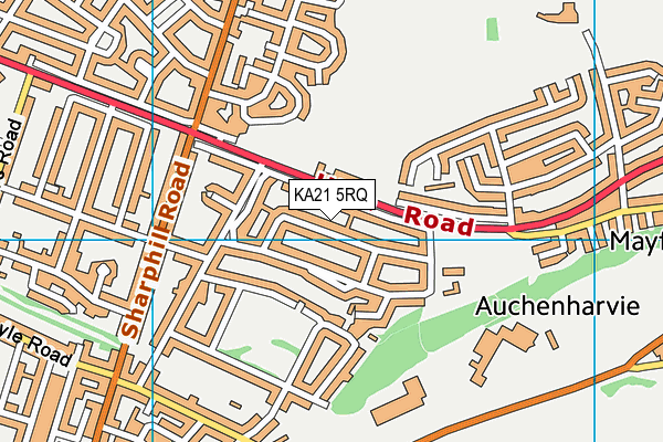 KA21 5RQ map - OS VectorMap District (Ordnance Survey) KA21 5RQ map - OS VectorMap District (Ordnance Survey)