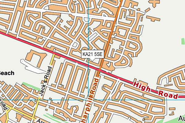 KA21 5SE map - OS VectorMap District (Ordnance Survey) KA21 5SE map - OS VectorMap District (Ordnance Survey)
