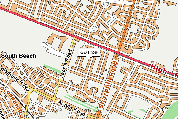 KA21 5SF map - OS VectorMap District (Ordnance Survey) KA21 5SF map - OS VectorMap District (Ordnance Survey)