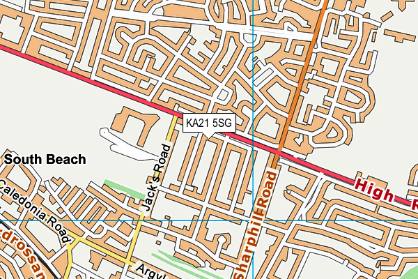 KA21 5SG map - OS VectorMap District (Ordnance Survey) KA21 5SG map - OS VectorMap District (Ordnance Survey)
