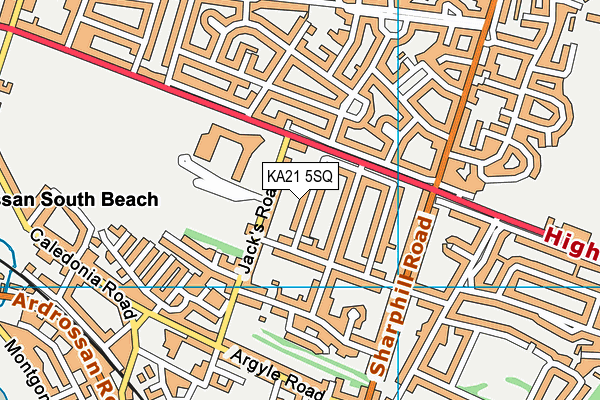 KA21 5SQ map - OS VectorMap District (Ordnance Survey) KA21 5SQ map - OS VectorMap District (Ordnance Survey)