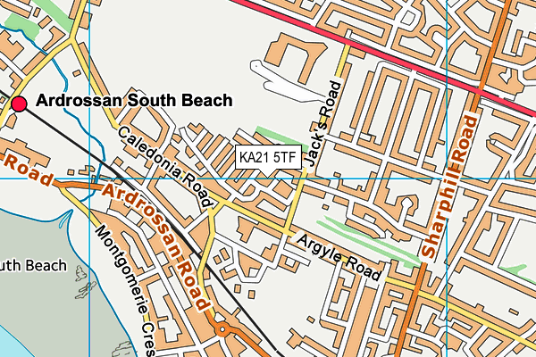 KA21 5TF map - OS VectorMap District (Ordnance Survey) KA21 5TF map - OS VectorMap District (Ordnance Survey)