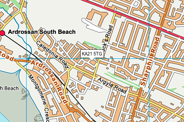 KA21 5TG map - OS VectorMap District (Ordnance Survey) KA21 5TG map - OS VectorMap District (Ordnance Survey)