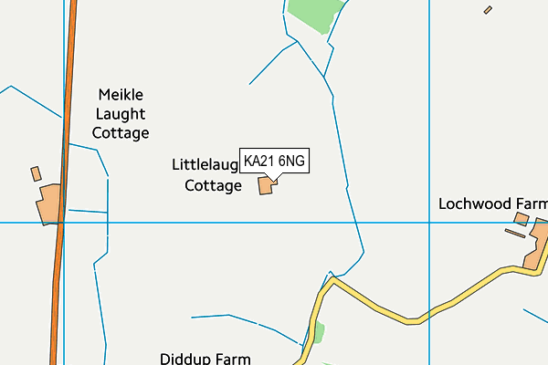 KA21 6NG map - OS VectorMap District (Ordnance Survey)