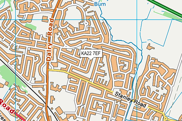 KA22 7EF map - OS VectorMap District (Ordnance Survey) KA22 7EF map - OS VectorMap District (Ordnance Survey)