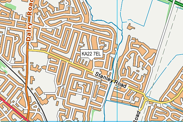 KA22 7EL map - OS VectorMap District (Ordnance Survey) KA22 7EL map - OS VectorMap District (Ordnance Survey)
