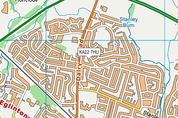 KA22 7HU map - OS VectorMap District (Ordnance Survey) KA22 7HU map - OS VectorMap District (Ordnance Survey)