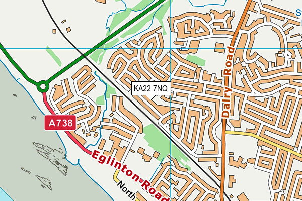 KA22 7NQ map - OS VectorMap District (Ordnance Survey) KA22 7NQ map - OS VectorMap District (Ordnance Survey)