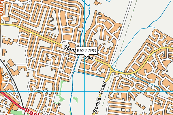 KA22 7PG map - OS VectorMap District (Ordnance Survey) KA22 7PG map - OS VectorMap District (Ordnance Survey)