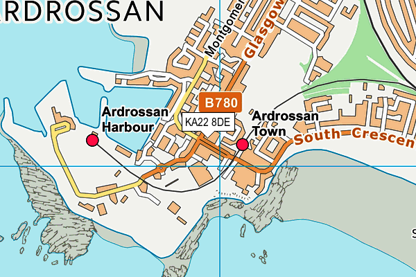KA22 8DE map - OS VectorMap District (Ordnance Survey) KA22 8DE map - OS VectorMap District (Ordnance Survey)