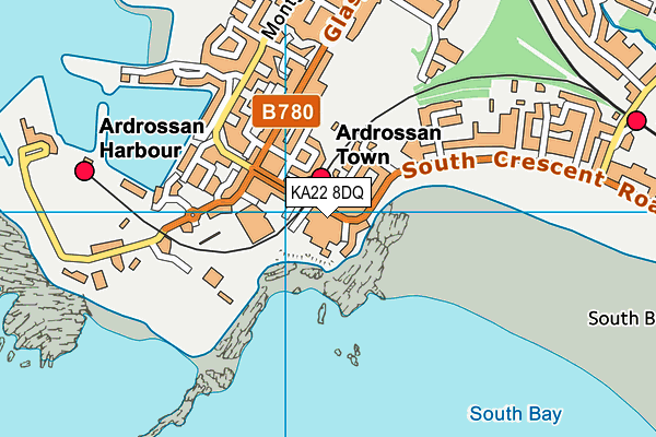 KA22 8DQ map - OS VectorMap District (Ordnance Survey) KA22 8DQ map - OS VectorMap District (Ordnance Survey)