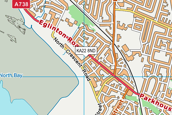 KA22 8ND map - OS VectorMap District (Ordnance Survey) KA22 8ND map - OS VectorMap District (Ordnance Survey)